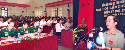 Khai mạc đại hội Đảng bộ Quân sự tỉnh, huyện Phú Lương, Định Hóa